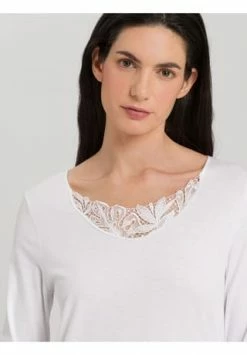 HANRO Nachthemd Zelda 110cm White 11 HANRO Nachthemd Zelda 110cm White -SCHIESSER Shop unnamed file 1689