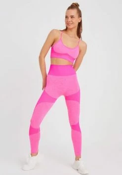 LEIFNELSON Damen Seamless Sport BH Fitness Crop Top Rosa -SCHIESSER Shop unnamed file 169