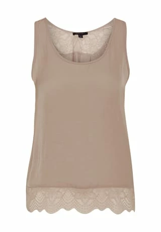 MANGUUN Schlafshirt, Ärmellos, Rundhals, Spitzendetails, Für Damen MOON ROCK 3 MANGUUN Schlafshirt, Ärmellos, Rundhals, Spitzendetails, Für Damen MOON ROCK