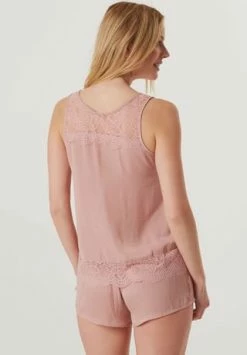 MANGUUN Schlafshirt, Ärmellos, Rundhals, Spitzendetails, Für Damen PALE MAUVE -SCHIESSER Shop unnamed file 1715