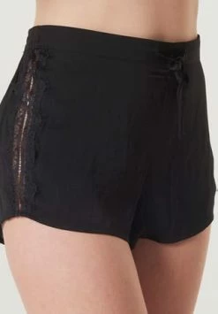 MANGUUN Charming Lace Schlafshorts, Spitze, Für Damen BLACK -SCHIESSER Shop unnamed file 1718