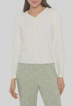 MANGUUN Schlafshirt, V-Ausschnitt, Für Damen 2 EGRET -SCHIESSER Shop unnamed file 1730