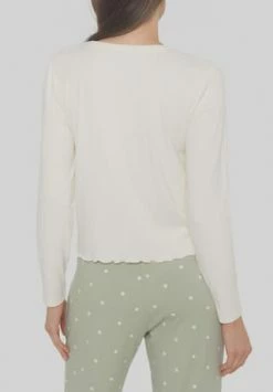 MANGUUN Schlafshirt, V-Ausschnitt, Für Damen 2 EGRET -SCHIESSER Shop unnamed file 1731