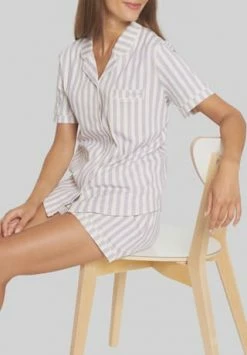 MANGUUN Shorty, Reverskragen Brusttasche, Für Damen 2 WISTERIA -SCHIESSER Shop unnamed file 1772