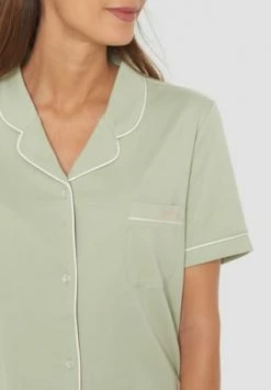 MANGUUN Shorty, Reverskragen Brusttasche, Für Damen 3 DESERT SAGE -SCHIESSER Shop unnamed file 1781