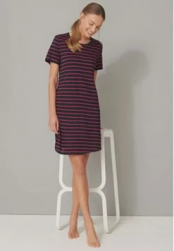 SCHIESSER Basic Night Nachthemd, Ringel, Rundhals, Für Damen 913 MULTICOLOR 2 -SCHIESSER Shop unnamed file 1796