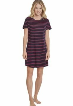 SCHIESSER Basic Night Nachthemd, Ringel, Rundhals, Für Damen 913 MULTICOLOR 2 -SCHIESSER Shop unnamed file 1799