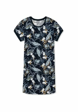 SCHIESSER Nachthemd Feminine Graphic Nachtblau 3 SCHIESSER Nachthemd Feminine Graphic Nachtblau
