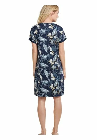SCHIESSER Nachthemd Feminine Graphic Nachtblau 5 SCHIESSER Nachthemd Feminine Graphic Nachtblau – Bild 3