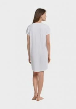 SCHIESSER Valentine Schlafshirt, Print, Knielang, Für Damen 100 WEISS -SCHIESSER Shop unnamed file 1834