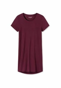 SCHIESSER Nachthemd Kurzarm - 85 Cm Lang Summer Night Pflaume