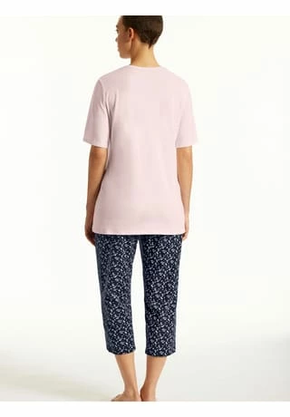 Damen Schlafanzug Set kurz, 2-tlg. - 1/2 Arm, 3/4 Hose, V-Ausschnitt Uncover By SCHIESSER Damen Schlafanzug Set Kurz, 2-tlg. - 1/2 Arm, 3/4 Hose, V-Ausschnitt Rosa -SCHIESSER Shop unnamed file 1886