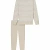 SCHIESSER Essential Stripes Schlafanzug, 2-tlg., Streifen, Für Damen 401 NATUR MELANGE 2 SCHIESSER Essential Stripes Schlafanzug, 2-tlg., Streifen, Für Damen 401 NATUR MELANGE -SCHIESSER Shop unnamed file 1891