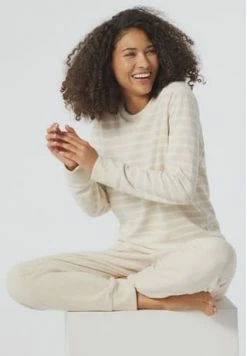 SCHIESSER Essential Stripes Schlafanzug, 2-tlg., Streifen, Für Damen 401 NATUR MELANGE 13 SCHIESSER Essential Stripes Schlafanzug, 2-tlg., Streifen, Für Damen 401 NATUR MELANGE -SCHIESSER Shop unnamed file 1895