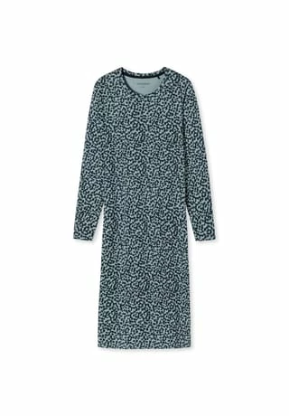 SCHIESSER Nachthemd Classic Comfort Fit Blau 3 SCHIESSER Nachthemd Classic Comfort Fit Blau