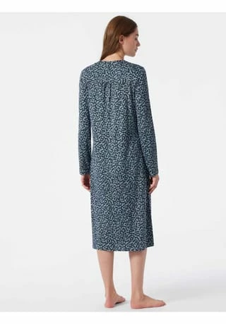 SCHIESSER Nachthemd Classic Comfort Fit Blau 6 SCHIESSER Nachthemd Classic Comfort Fit Blau – Bild 4