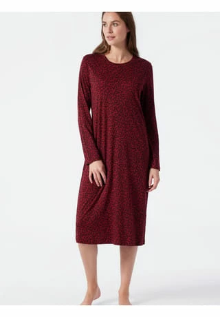 SCHIESSER Nachthemd Classic Comfort Fit Rot 6 SCHIESSER Nachthemd Classic Comfort Fit Rot – Bild 4