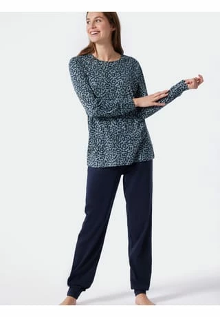 SCHIESSER Pyjama Classic Comfort Fit Blau 4 SCHIESSER Pyjama Classic Comfort Fit Blau – Bild 2