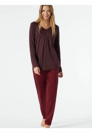 SCHIESSER Pyjama Classic Comfort Fit Rot 4 SCHIESSER Pyjama Classic Comfort Fit Rot – Bild 2