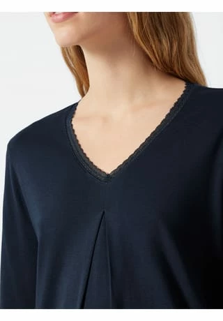 SCHIESSER Nachthemd Classic Comfort Fit Blau 7 SCHIESSER Nachthemd Classic Comfort Fit Blau – Bild 5