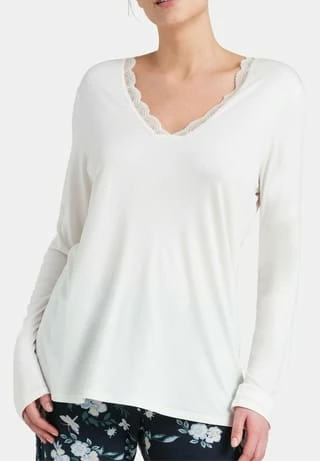 SCHIESSER Langarmshirt Mix & Relax Vanille 4 SCHIESSER Langarmshirt Mix & Relax Vanille – Bild 2