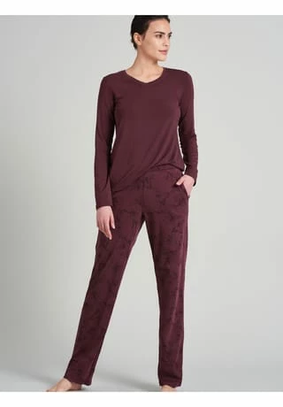 SCHIESSER Pyjamahose Mix & Relax Burgund 4 SCHIESSER Pyjamahose Mix & Relax Burgund – Bild 2