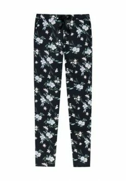 SCHIESSER Hose Lang Mix & Relax Schwarz Gemustert