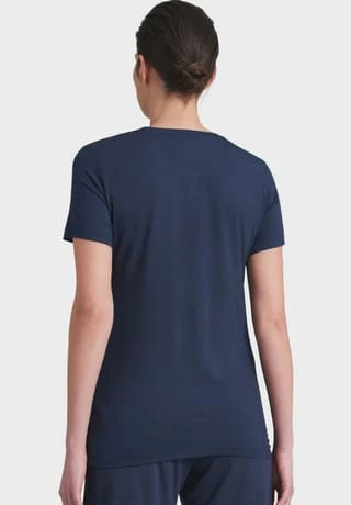 SCHIESSER T-Shirt, Basic, Für Damen Dunkelblau 5 SCHIESSER T-Shirt, Basic, Für Damen Dunkelblau – Bild 3