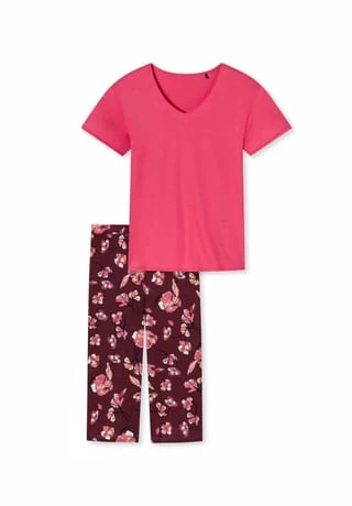 SCHIESSER Damen Capri-Pyjama Pflaume 3 SCHIESSER Damen Capri-Pyjama Pflaume