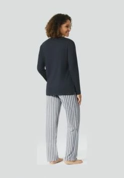 Mey Schlafanzug, Lang, Streifen, Für Damen 804 NACHTBLAU 9 Mey Schlafanzug, Lang, Streifen, Für Damen 804 NACHTBLAU -SCHIESSER Shop unnamed file 2022