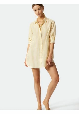 SCHIESSER Sleepshirt Nachthemd - 80 Cm Lang Pyjama Story Gelb 4 SCHIESSER Sleepshirt Nachthemd - 80 Cm Lang Pyjama Story Gelb – Bild 2