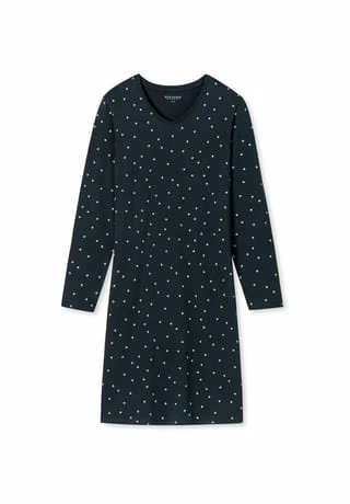 SCHIESSER Sleepshirt Langarm Essentials Comfort Fit Dunkelblau 3 SCHIESSER Sleepshirt Langarm Essentials Comfort Fit Dunkelblau