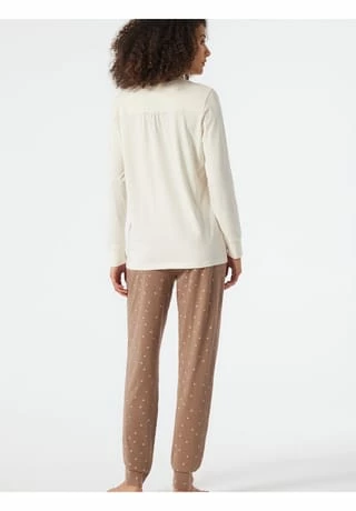 SCHIESSER Schlafanzug Langarm Essentials Comfort Fit Off-White 5 SCHIESSER Schlafanzug Langarm Essentials Comfort Fit Off-White – Bild 3