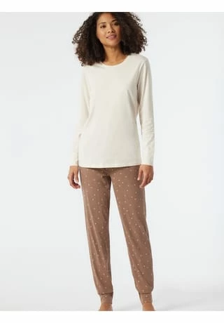 SCHIESSER Schlafanzug Langarm Essentials Comfort Fit Off-White 6 SCHIESSER Schlafanzug Langarm Essentials Comfort Fit Off-White – Bild 4