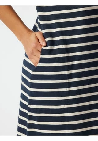 SCHIESSER Sleepshirt Kurzarm Essentials Stripes Green Cotton Dunkelblau 7 SCHIESSER Sleepshirt Kurzarm Essentials Stripes Green Cotton Dunkelblau – Bild 5