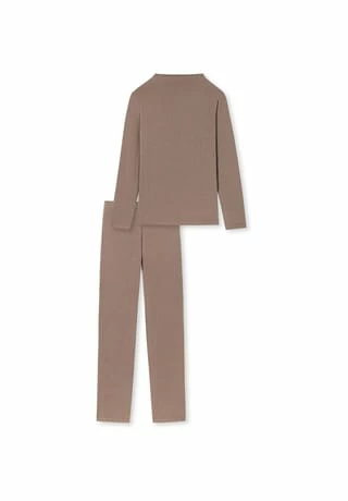 SCHIESSER Pyjama Selected Premium Braun 3 SCHIESSER Pyjama Selected Premium Braun