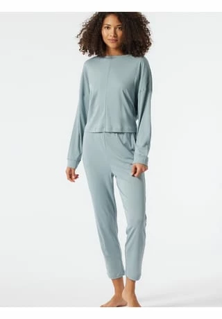 SCHIESSER Pyjama Modern Nightwear Grau 4 SCHIESSER Pyjama Modern Nightwear Grau – Bild 2