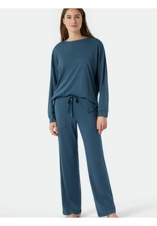 SCHIESSER Pyjama Modern Nightwear Blau 6 SCHIESSER Pyjama Modern Nightwear Blau – Bild 4