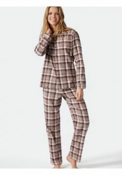 SCHIESSER Schlafanzug Langarm Sleep + Lounge Organic Cotton Pfirsich -SCHIESSER Shop unnamed file 2135