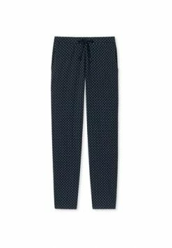 SCHIESSER Shop 17 SCHIESSER Schlafanzug Hose Lang Mix & Relax Organic Cotton Dunkelblau Gepunktet