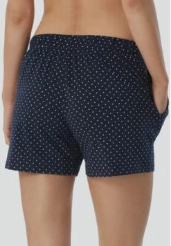 SCHIESSER Schlafshorts, Tunnelzug, Punkte, Für Damen 835 DUNKELBLAU-GE -SCHIESSER Shop unnamed file 2183