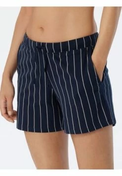 SCHIESSER Schlafanzug Hose Kurz Mix & Relax Organic Cotton Dunkelblau Gestreift -SCHIESSER Shop unnamed file 2186