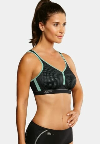 Anita® Sport BH Performance Schwarz/ Pool Blue 4 Anita® Sport BH Performance Schwarz/ Pool Blue – Bild 2