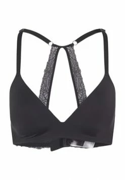 MANGUUN Schalen-BH, Spitze, Verstellbare Träger, Für Damen BLACK