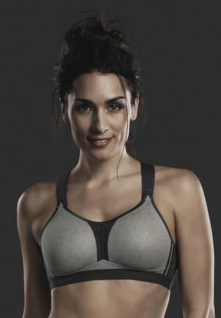 Anita® Sport-BH, Atmungsaktiv, Für Damen Hellgrau Meliert/ Anthrazit 4 Anita® Sport-BH, Atmungsaktiv, Für Damen Hellgrau Meliert/ Anthrazit – Bild 2