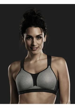 Anita® Sport-BH, Atmungsaktiv, Für Damen Hellgrau Meliert/ Anthrazit 6 Anita® Sport-BH, Atmungsaktiv, Für Damen Hellgrau Meliert/ Anthrazit – Bild 4