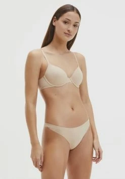 Calvin Klein T-Shirt-BH, Vorgeformte Cups, Bügel, Unifarben, Für Damen Beige -SCHIESSER Shop unnamed file 427