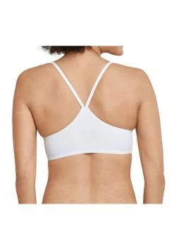 SCHIESSER Damen Lounge Bra - Soft BH, Ohne Bügel, Racerback, Mikrofaser Weiß -SCHIESSER Shop unnamed file 503