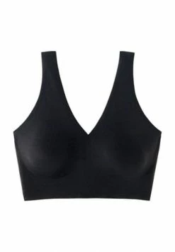 SCHIESSER Invisible Soft Bustier, Herausnehmbare Pads, Mikrofaser, Für Damen 000 SCHWARZ