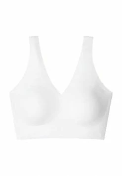 SCHIESSER Invisible Soft Bustier, V-Ausschnitt, Für Damen Weiß